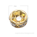 5mm gold silver gunmetal plated Jewelry rhinestone crystal beads wholesale